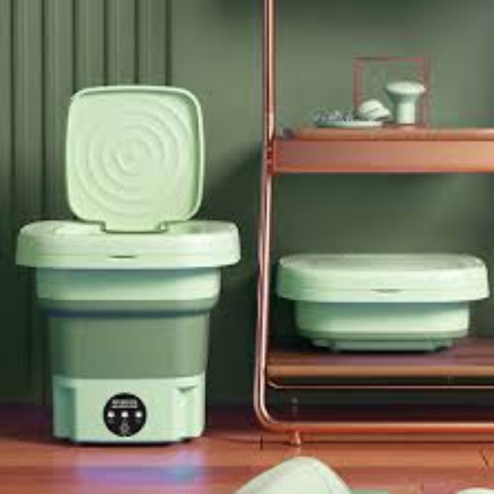Mini Foldable Portable Washing Machine 8L GREEN